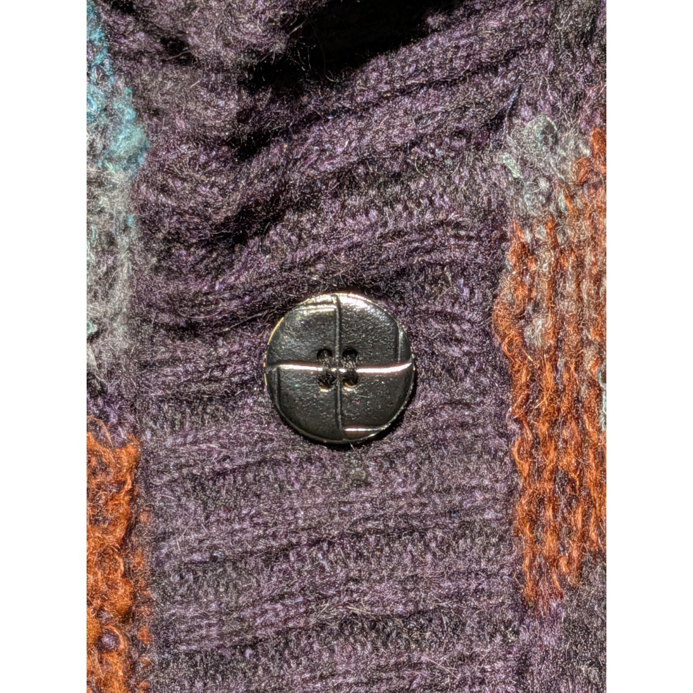 Vintage La Squadra Monte Carlo Mohair Cardigan Jacket Italy Abstract Knit... - Picture 7 of 16